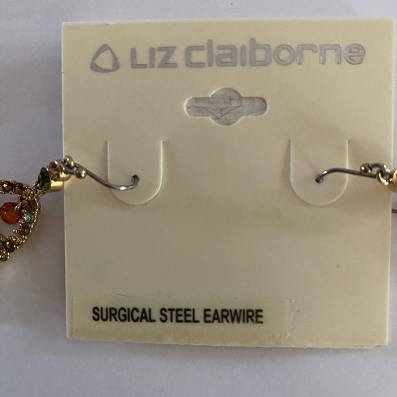 Liz Claiborne multistone drop earrings - Picture 3 of 9
